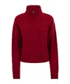 Polo Ralph Lauren Wool And Cashmere Cable Knit Jumper In Red
