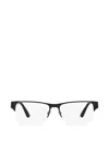 Polo Ralph Lauren Half-rim Rectangle-frame Glasses In Black