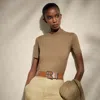 Polo Ralph Lauren Hallie Cotton Jersey Tee In Cocoa