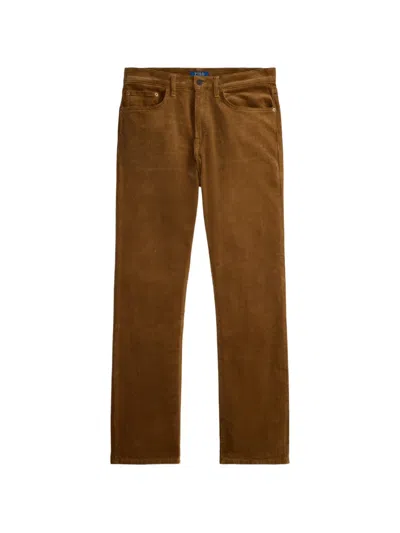 Polo Ralph Lauren Hampton Straight Corduroy Trousers In Brown