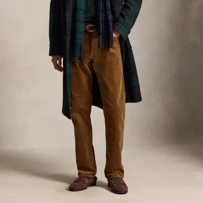Polo Ralph Lauren Hampton Straight Stretch Corduroy Pant In Sepia In Brown