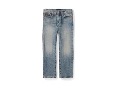 Polo Ralph Lauren Hampton Straight Stretch Jeans (little Kids) Boy's Jeans Mott Wash Stretch : 2t Toddler, Elastane/de In Blue