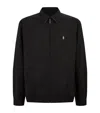 Polo Ralph Lauren Giacca A Vento Con Colletto Classico E Dettaglio Pony Sul Fronte In Cotone Nera Uomo In Black