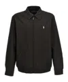 Polo Ralph Lauren Giacca A Vento Con Colletto Classico E Dettaglio Pony Sul Fronte In Cotone Nera Uomo In Black