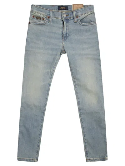 Polo Ralph Lauren Kids' Hartley Slim Stretch Jeans In Light Denim