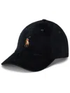 Polo Ralph Lauren Corduroy Baseball Cap In Black