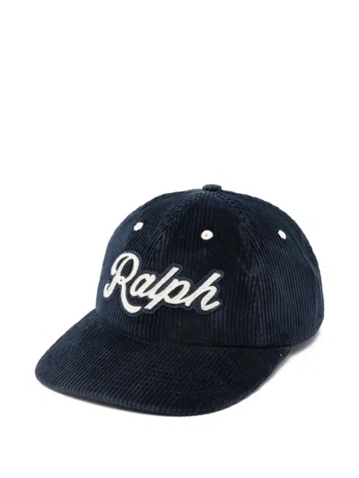 Polo Ralph Lauren The Ralph Logo Corduroy Ball Cap In Blue