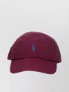 Polo Ralph Lauren Bordeaux Baseball Cap With Logo Embroidery In Cotton Man In Burgundy