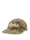 Polo Ralph Lauren Casual Camouflage Pattern Hats In Green