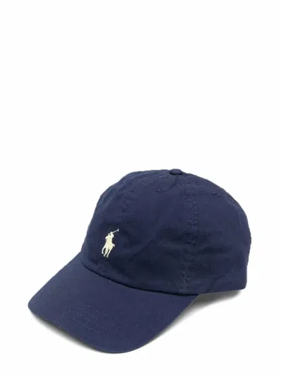 Polo Ralph Lauren Hat With Logo In Blue