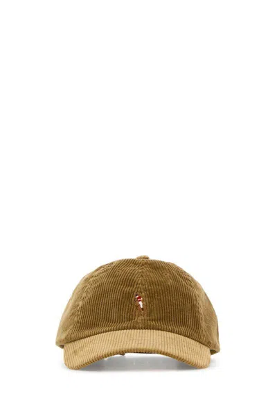 Polo Ralph Lauren Corduroy Fabric Curved Brim Cap In Dispatch Tan