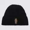 Polo Ralph Lauren Midnight Blue Wool Blend Beanie Hat