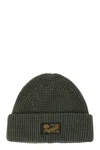 Polo Ralph Lauren Logo Patch Ribbed Beanie In Green