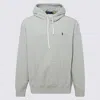 Polo Ralph Lauren Fleece-back Cotton Hoodie In Gray