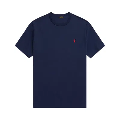 Pre-owned Polo Ralph Lauren Heavyweight Jersey Crewneck Short-sleeve T-shirt 'newport Navy' | Blue | Men's Siz