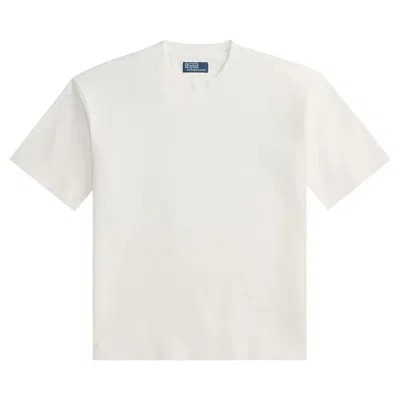 Pre-owned Polo Ralph Lauren Heavyweight Jersey Crewneck Short-sleeve T-shirt 'white' | Men's Size M