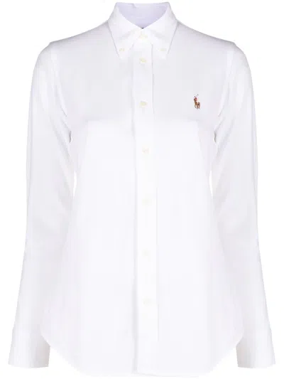 Polo Ralph Lauren Heidi Skinny Long Sleeves Shirt In White