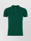 Polo Ralph Lauren Hemline Slits Piquet Polo Shirt In Green