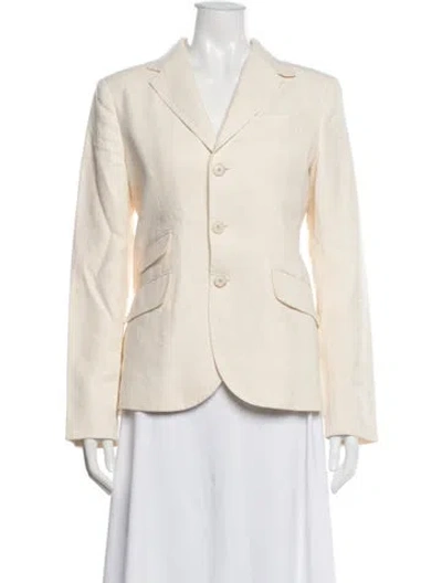Pre-owned Polo Ralph Lauren Hemp Blazer In Neutral