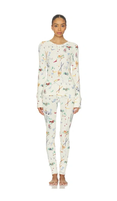 Polo Ralph Lauren Henley Pajama Set In White
