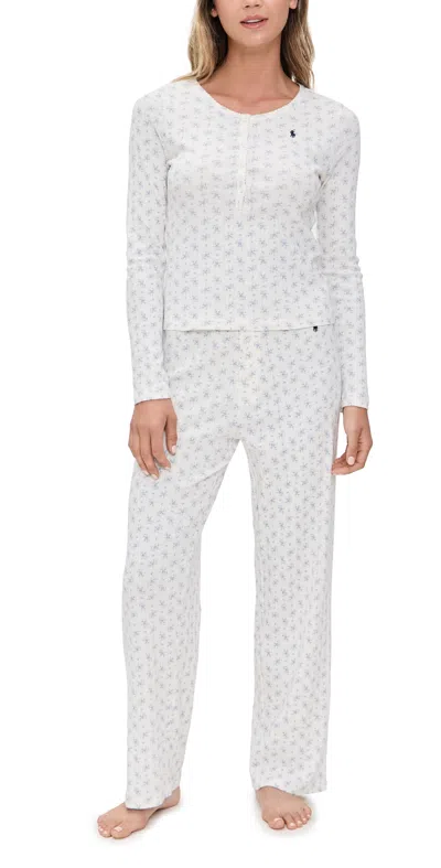 Polo Ralph Lauren Henley Wide Leg Sleep Set Colby Flora