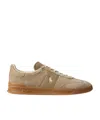 Polo Ralph Lauren Heritage Aera Suede Sneakers In Brown
