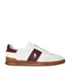 Polo Ralph Lauren Heritage Aera Suede Sneakers In White
