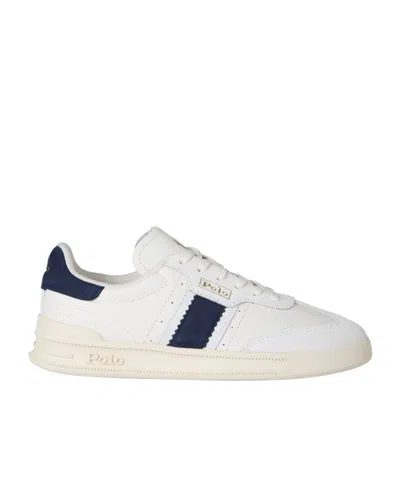 Polo Ralph Lauren Heritage Aera Trainers In White