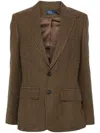Polo Ralph Lauren Glen Plaid Tweed Blazer In Braun