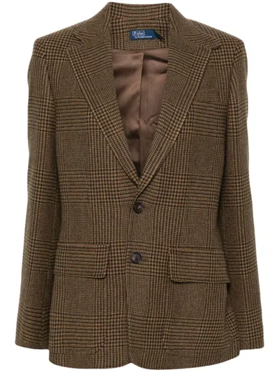 Polo Ralph Lauren Woven-coat In Brown
