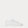 Polo Ralph Lauren Heritage Court Ii Leather Trainer In White