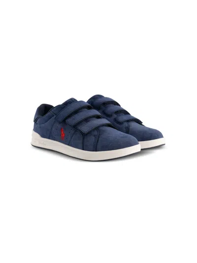 Polo Ralph Lauren Kids' Heritage Court Sneakers In Blue
