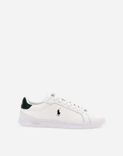 Polo Ralph Lauren Logo-embroidered Sneakers In White