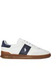 Polo Ralph Lauren Heritage Leather Sneakers In White