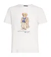 Polo Ralph Lauren White Polo Bear T-shirt Custom Slim-fit In White