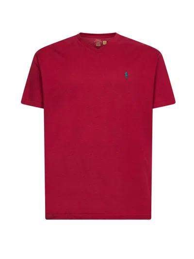 Polo Ralph Lauren Heritage Red Jersey Classic-fit V-neck T-shirt