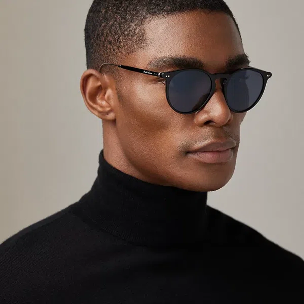 Ralph Lauren Black Round Sunglasses with Dark Lenses Polo Ralph Lauren PH4232U Round Sunglasses | Fashion Eyewear main image 3