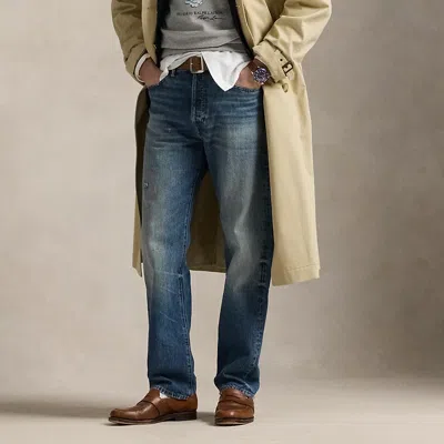 Polo Ralph Lauren Heritage Straight Distressed Jean In Kensington Wash