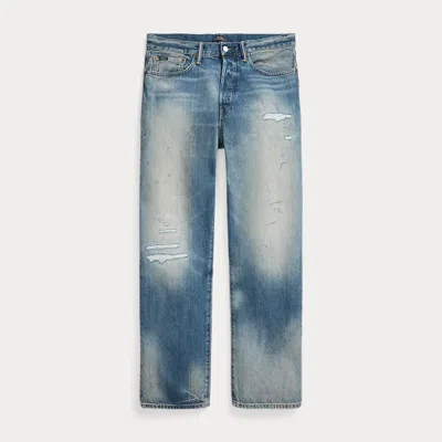 Polo Ralph Lauren Heritage Straight Fit Distressed Jean In Glacier Point