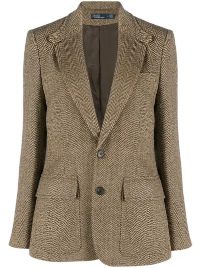Polo Ralph Lauren Heritage Single-breasted Blazer In Brown