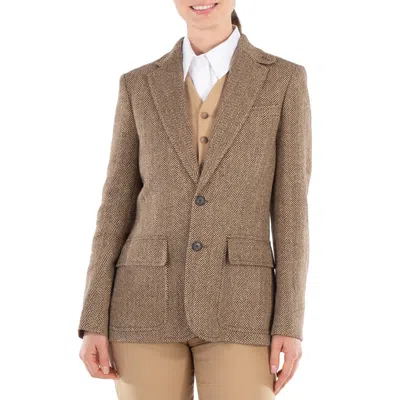 Polo Ralph Lauren Heritage Tailored Blazer In Brown