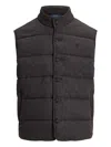 Polo Ralph Lauren Herringbone-pattern Gilet In Brown