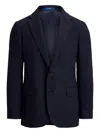 Polo Ralph Lauren Herringbone Single-breasted Blazer In Blue