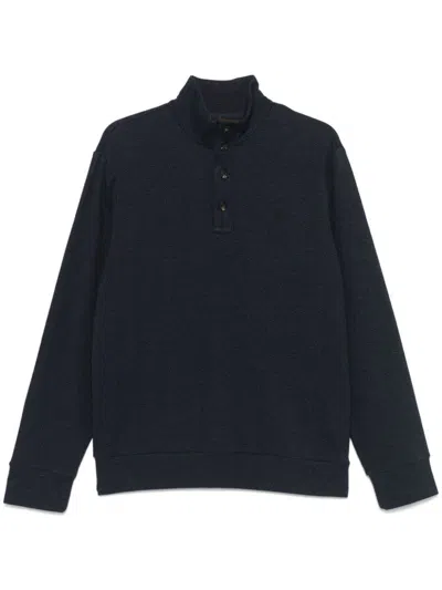 Polo Ralph Lauren Herringbone Sweatshirt In Blue