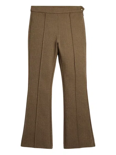 Polo Ralph Lauren Kids' Herringbone Waistband Trousers In Green