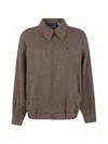 Polo Ralph Lauren Herringbone-pattern Wool Jacket In Brown