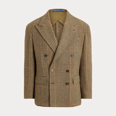 Polo Ralph Lauren Heyworth Glen Plaid Suit Jacket In Tan/brown