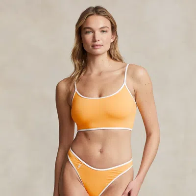 Polo Ralph Lauren High-leg Scoop Bikini Bottom In Yellow