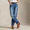 Polo Ralph Lauren High-rise Relaxed Straight Jean In Lebec Wash