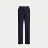 Polo Ralph Lauren High-rise Relaxed Straight Trouser In Black